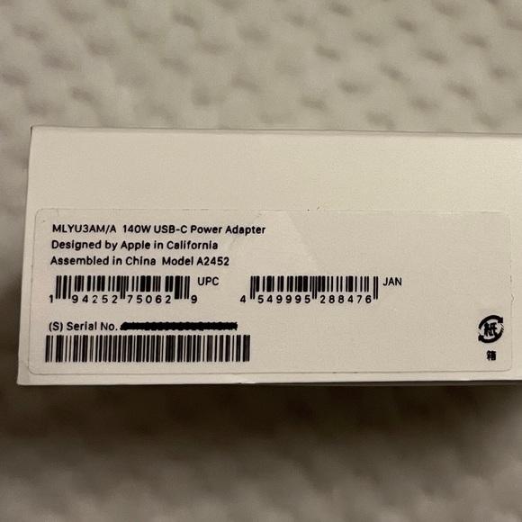Apple 140W USB-C Power Adapter ~ Model A2452 - Picture 5 of 8